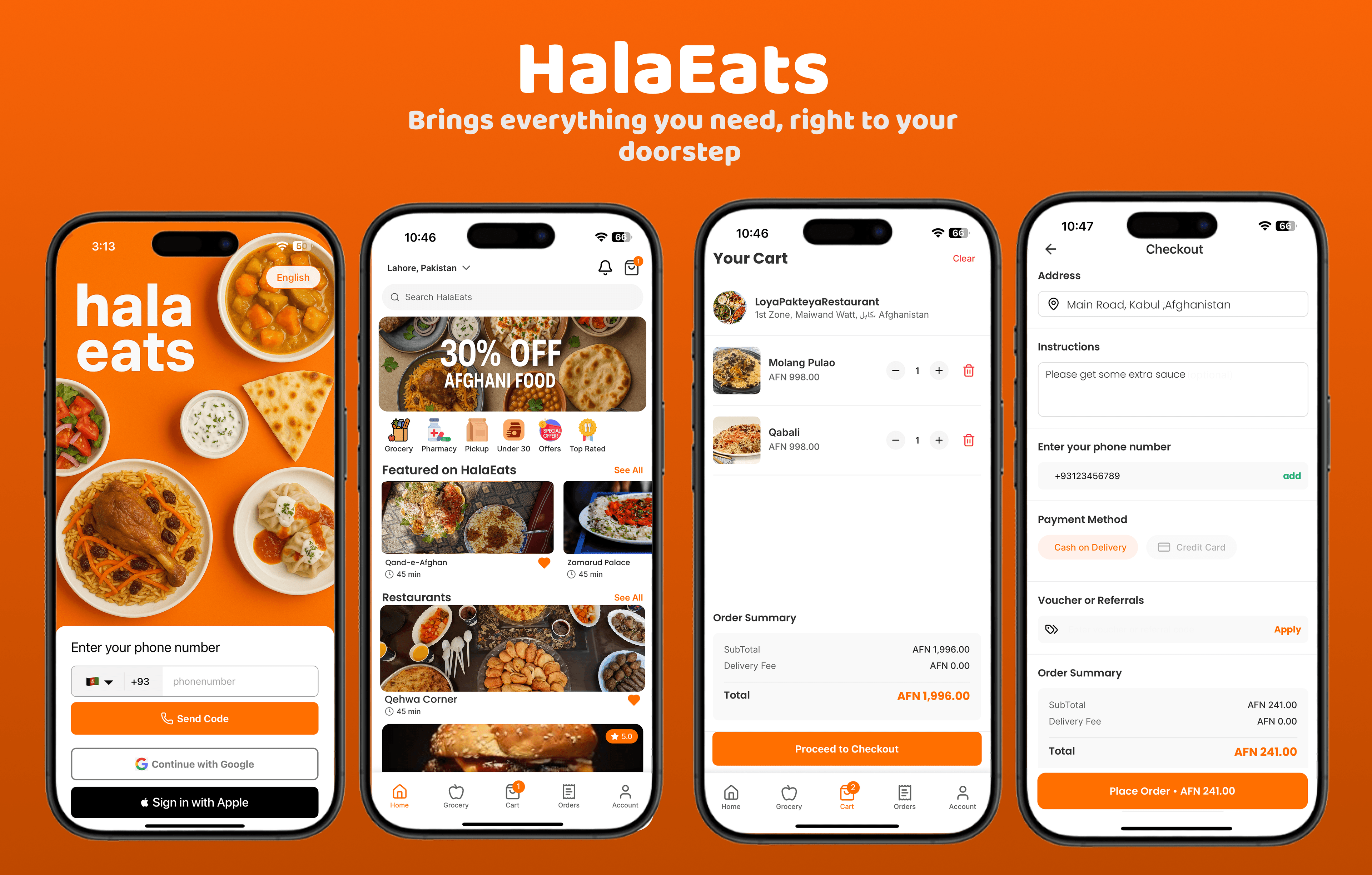 Halaeats - MultiVendor Food delivery